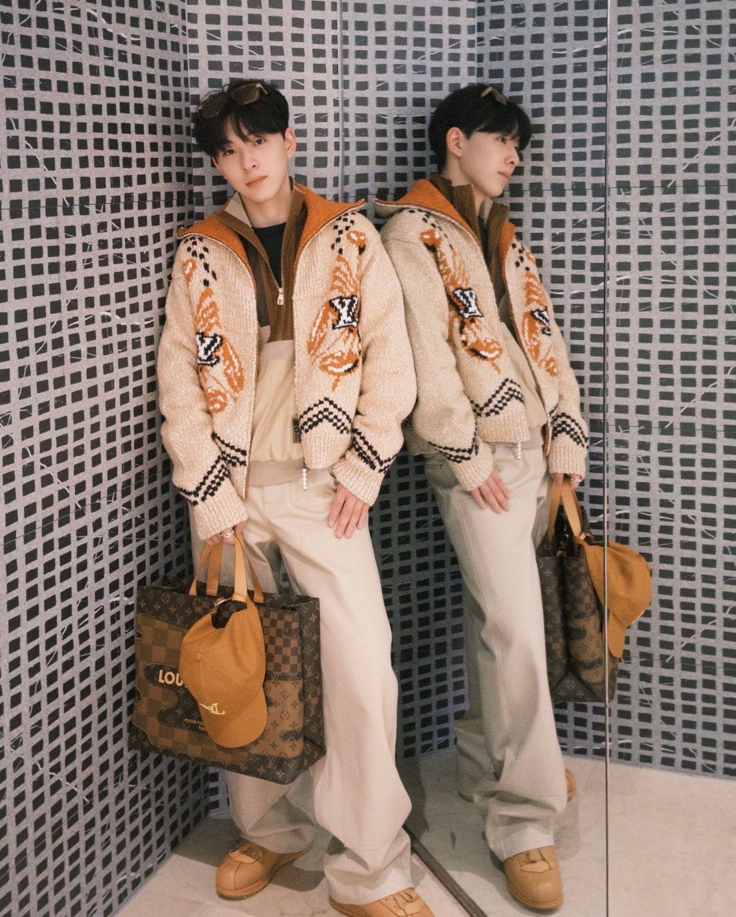 ルイヴィトン LV × Nigo ニットカーディガン 高級感 A31124