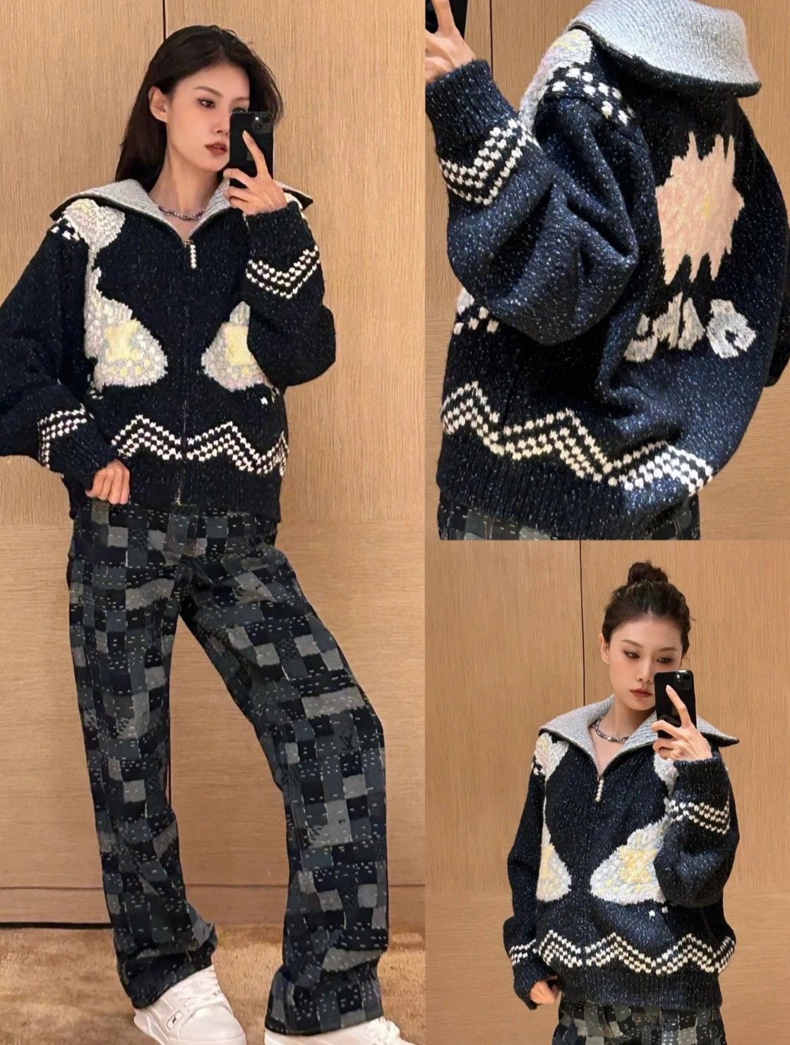 ルイヴィトン LV × Nigo ニットカーディガン 高級感 A31123