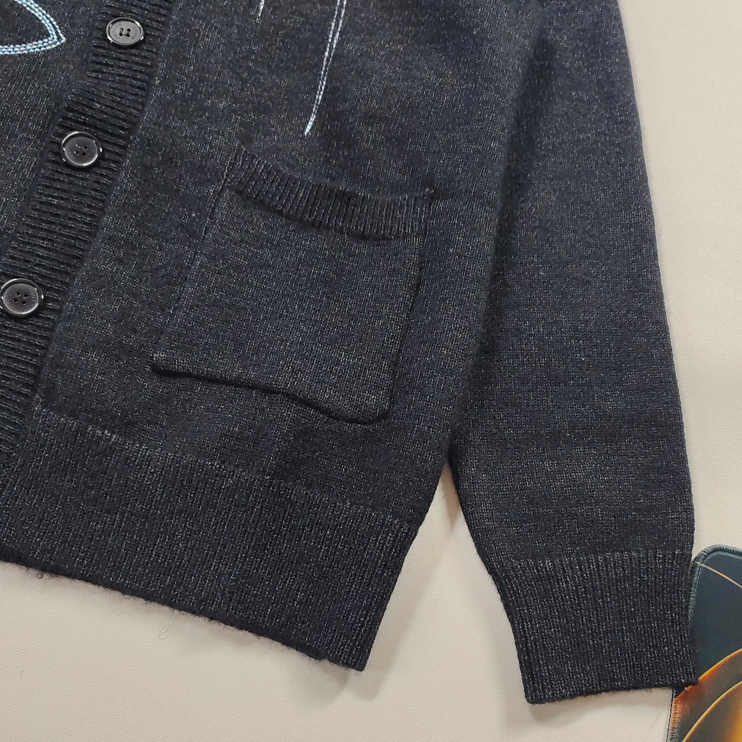 ルイヴィトン ニットカーディガン セーター 秋冬新作 刺繍 Vネック A31147