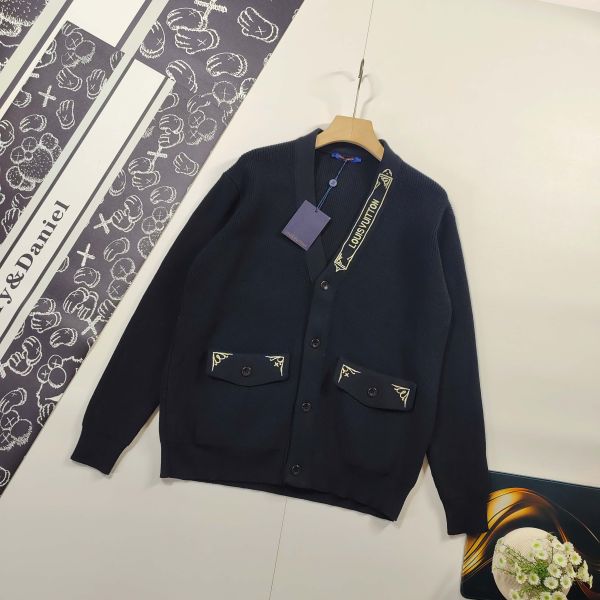 ルイヴィトン ニットカーディガン セーター 刺繍 A31145