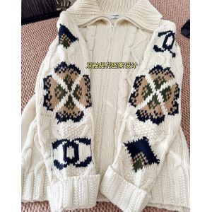 シャネル カーディガン ダブルジッパー 秋冬 A31141