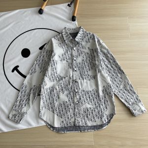 ディオール デニムシャツ ジャケット 男女兼用 総柄 ゆったり A31197