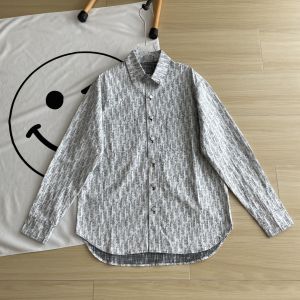 ディオール デニムシャツ ジャケット 男女兼用 総柄 ゆったり A31196