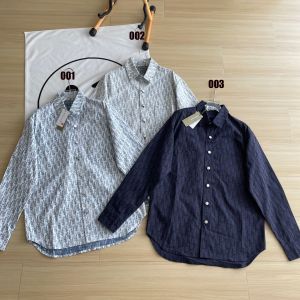 ディオール デニムシャツ ジャケット 男女兼用 総柄 ゆったり A31196