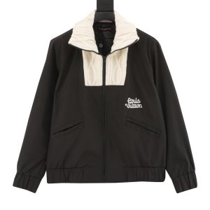 ルイヴィトン 拼接ジャケット ケーブルニット ハイネック 高品質 A31268