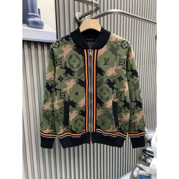 ルイヴィトン 迷彩ニットジャケット メンズ レディース 高品質 A31258
