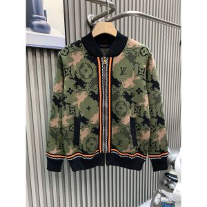 ルイヴィトン 迷彩ニットジャケット メンズ レディース 高品質 A31258