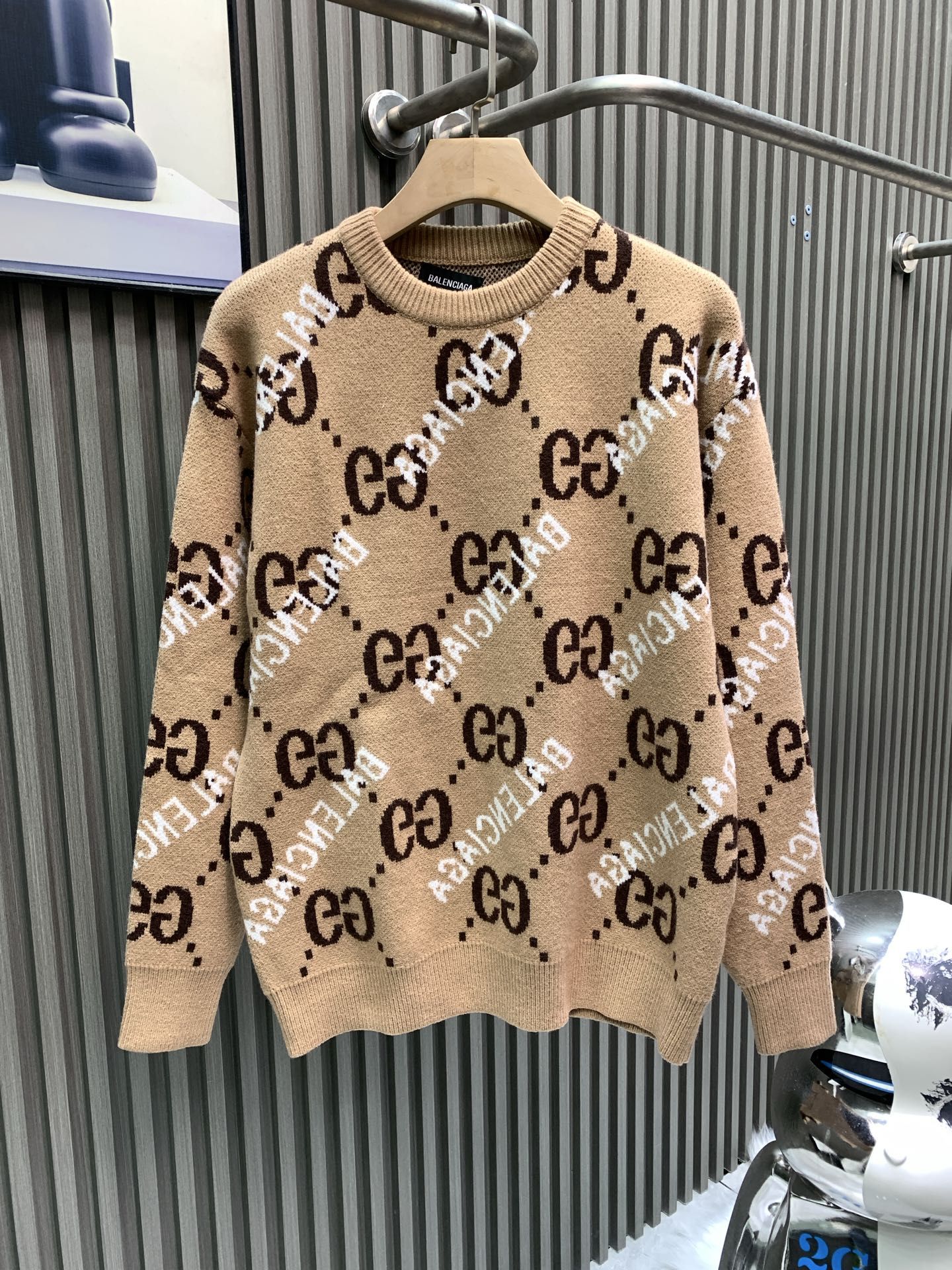グッチ バレンシアガ コラボ ニットセーター 限定人気 A31252