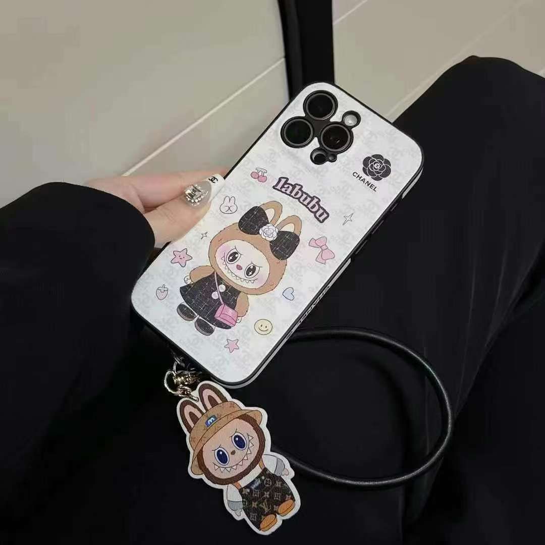 シャネル iPhone16/15/14/13ケース ストラップ付き