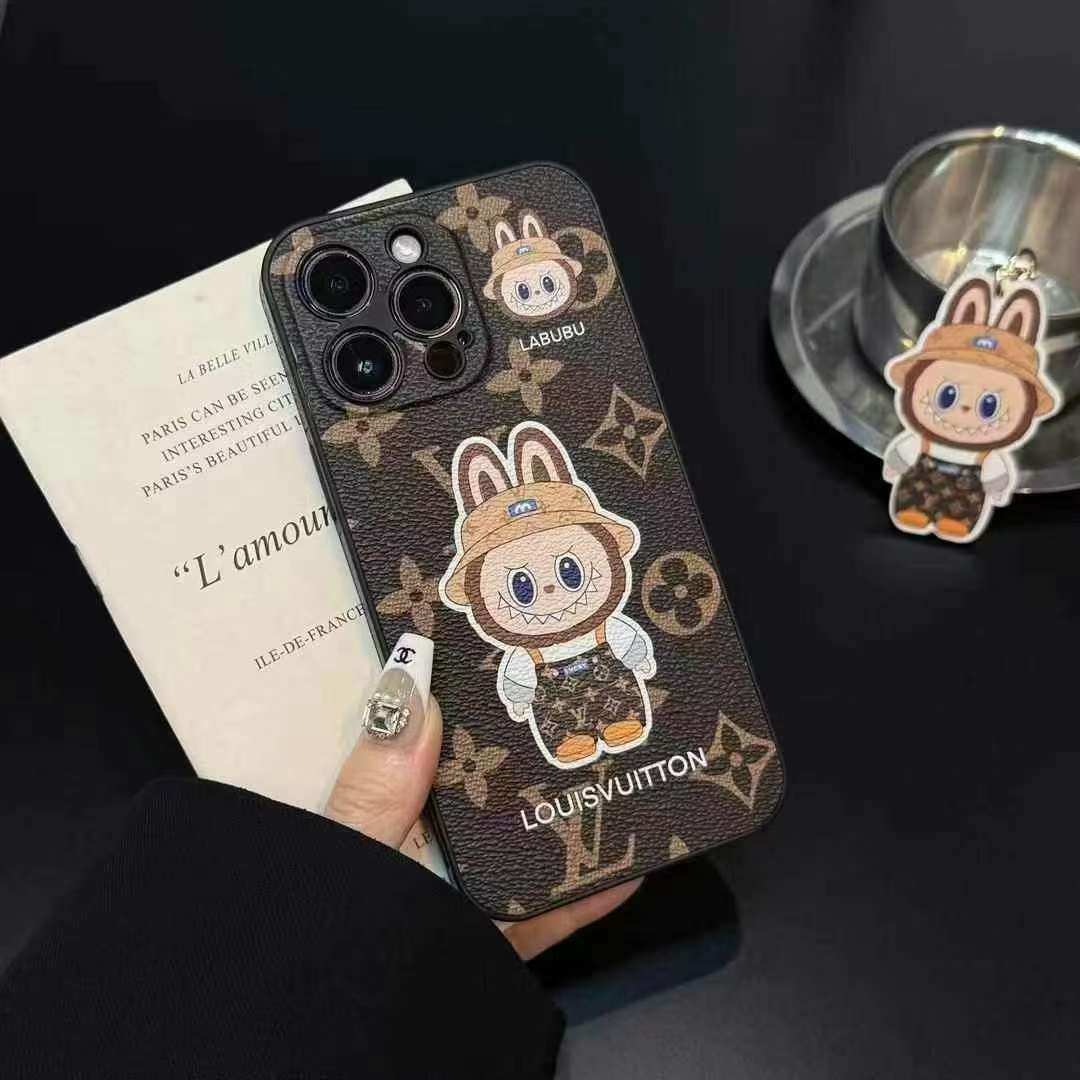 ルイヴィトン iPhone16/15/14/13ケース ストラップ付き