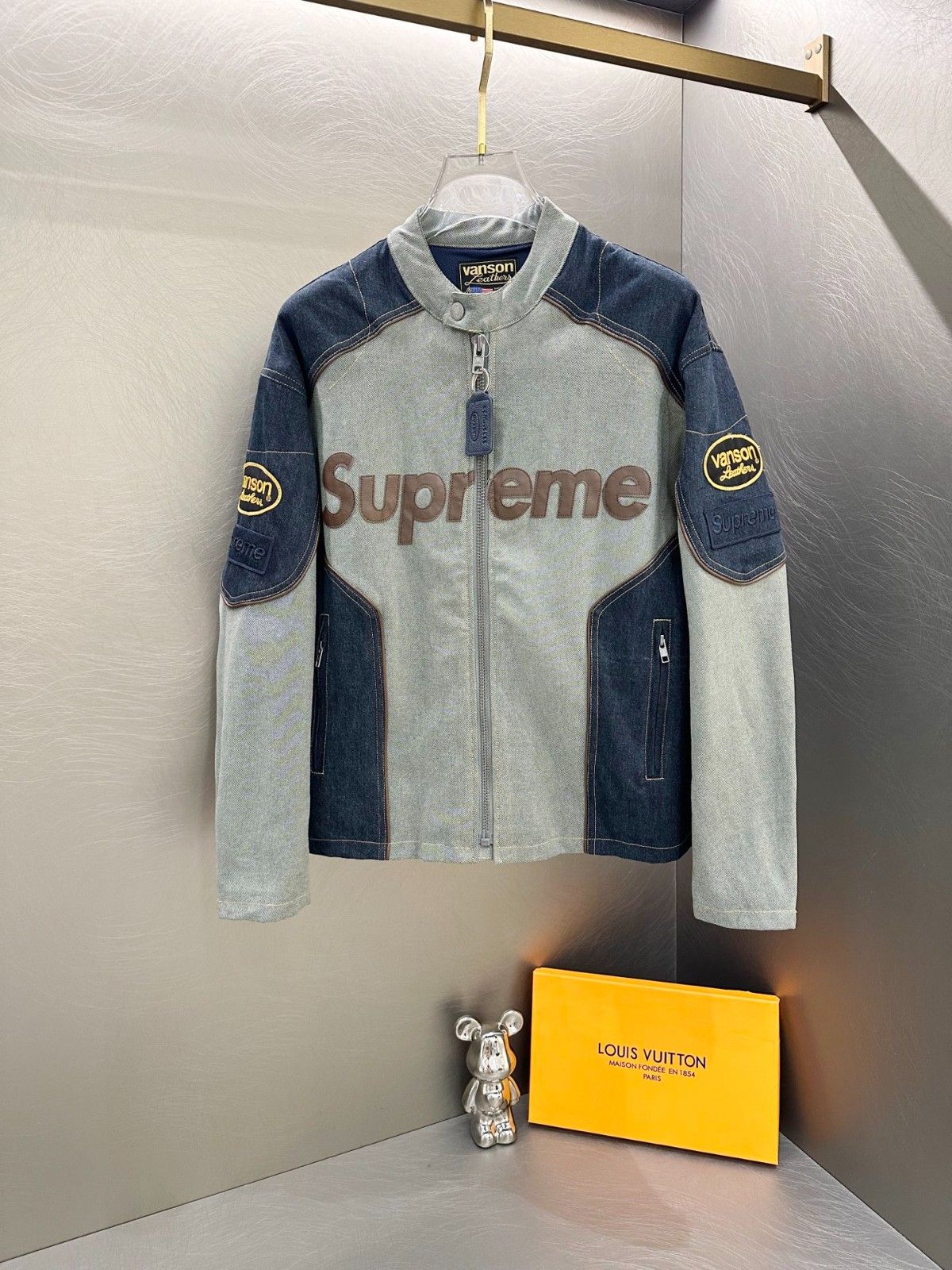 Supreme x Vanson Leathers x Cordura ジャケット レザー 高品質 ゆったり A31294