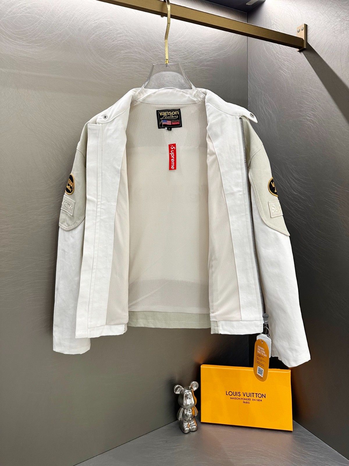 Supreme x Vanson Leathers x Cordura ジャケット レザー 高品質 ゆったり A31294