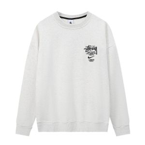 StussyとNikeのコラボ 刺繍入り 裏起毛スウェットシャツ A31337