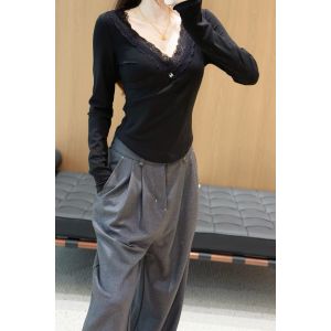 シャネル 長袖シャツ レース レディース A31353