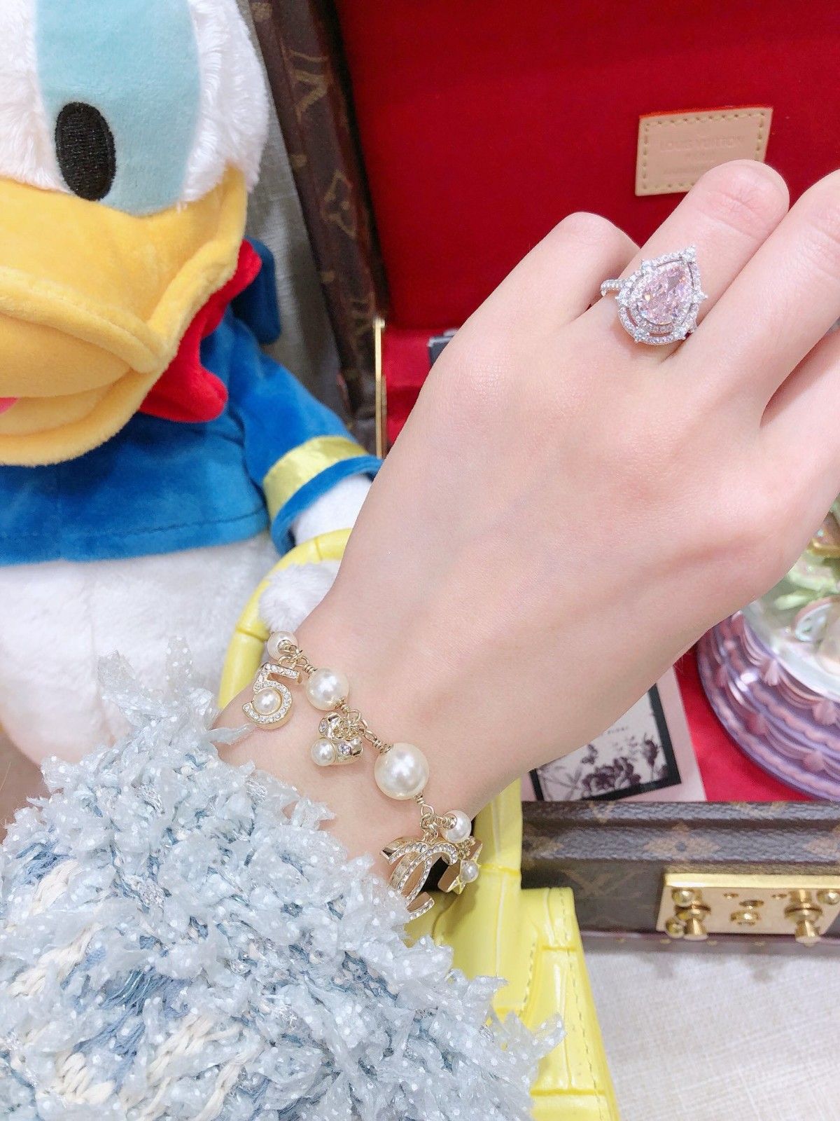 シャネル 星形チャームのネックレス＆ブレスレット 刻印あり A31397