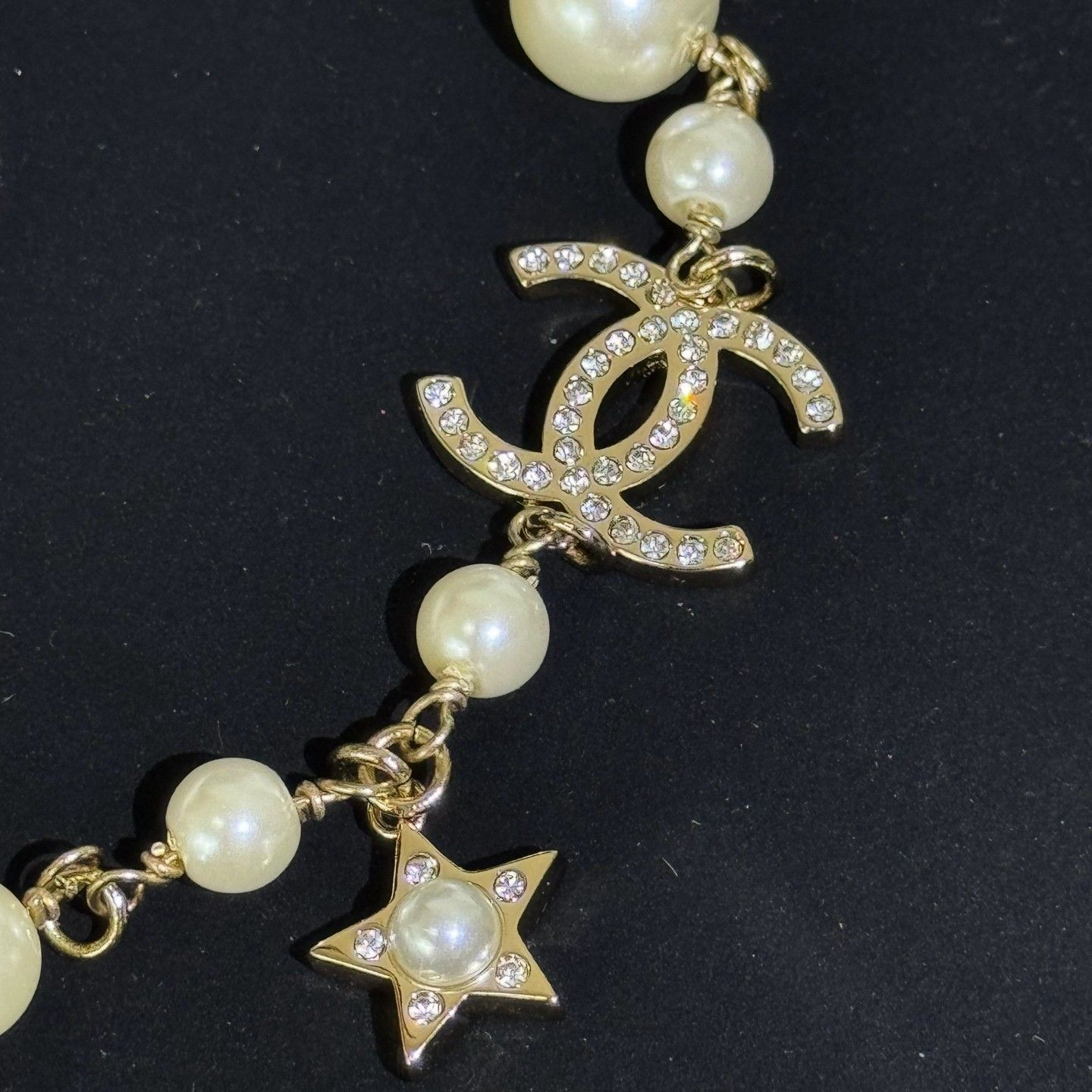 シャネル 星形チャームのネックレス＆ブレスレット 刻印あり A31397