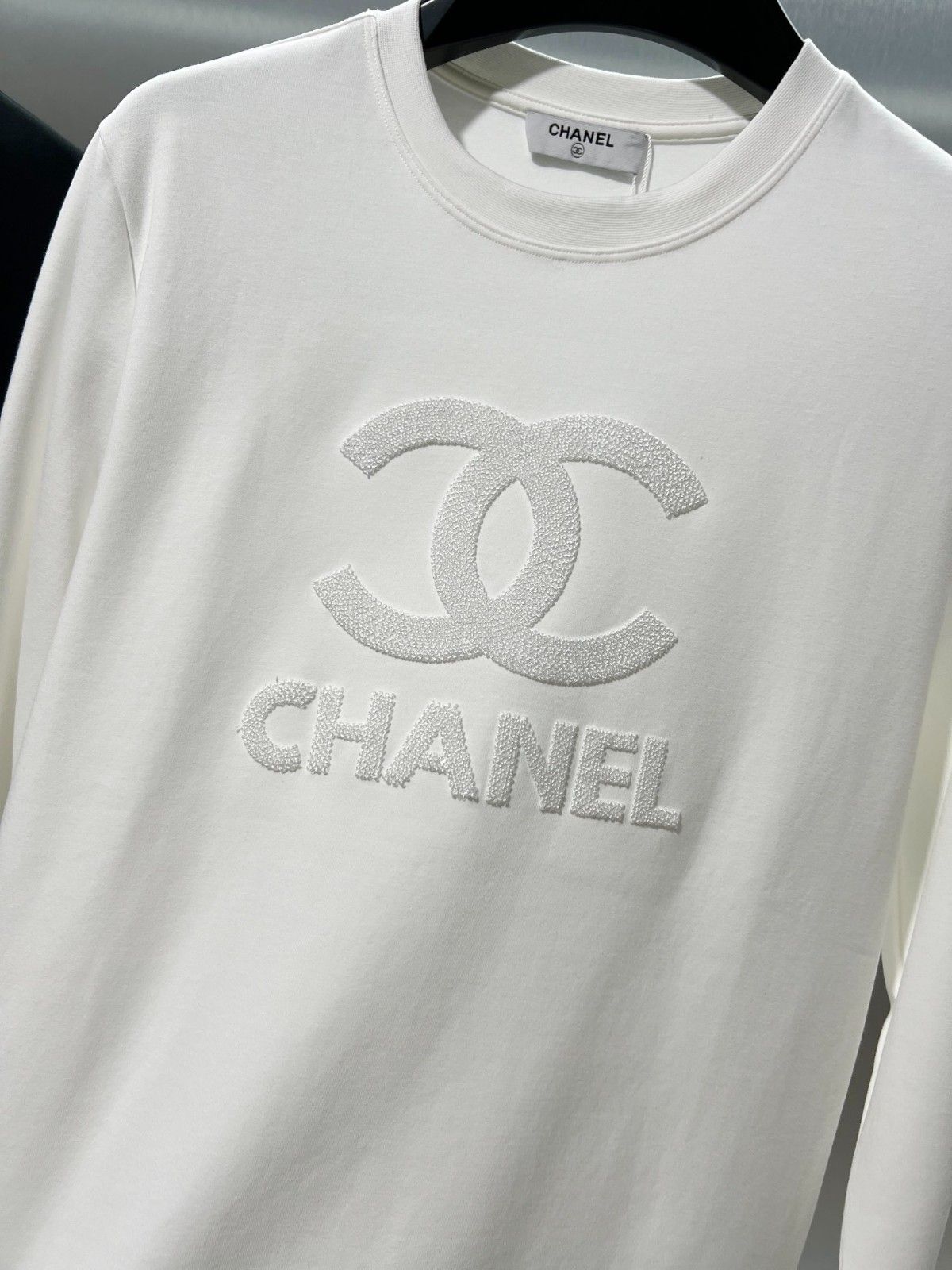 シャネル 長袖tシャツ ロンT コットン カジュアル A31378