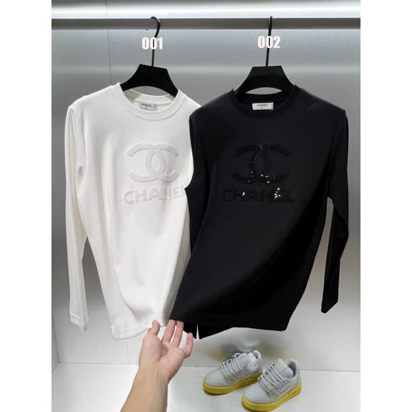 シャネル 長袖tシャツ ロンT コットン カジュアル A31378