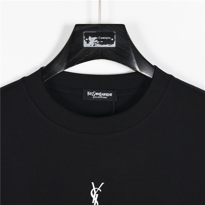 イヴ・サンローラン 長袖tシャツ プリント ゆったり A31377
