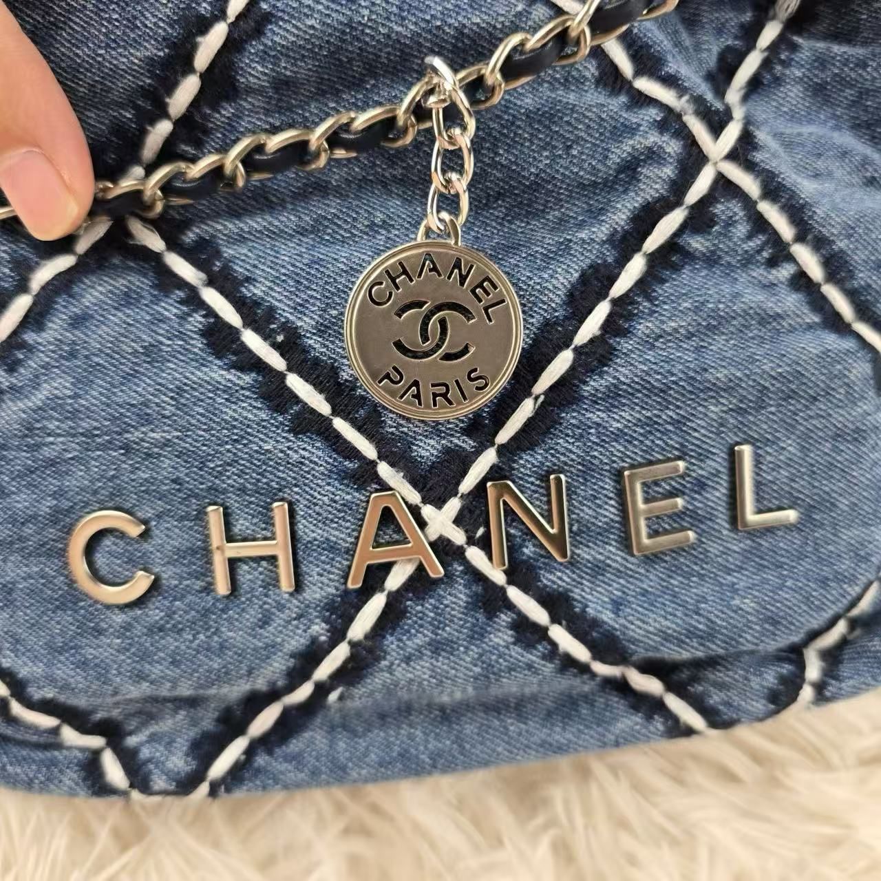 シャネル デニムバッグ ショルダーバッグ オシャレ A31398