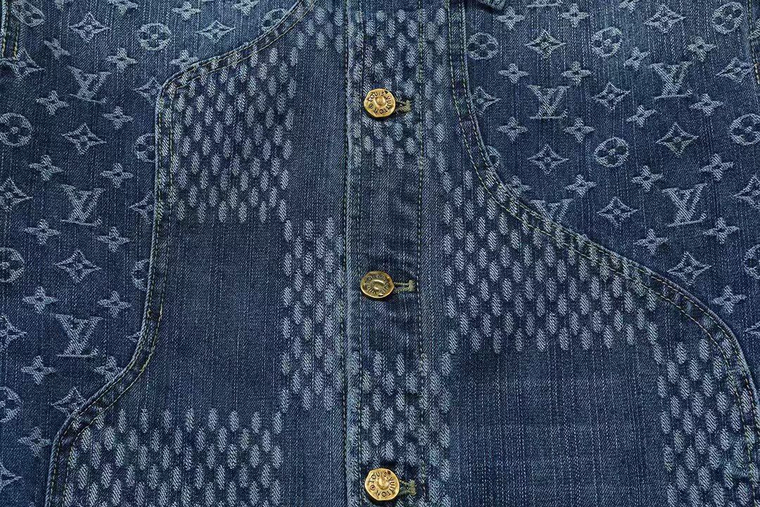 ルイヴィトン デニムジャケット ダミエ モノグラム A31422
