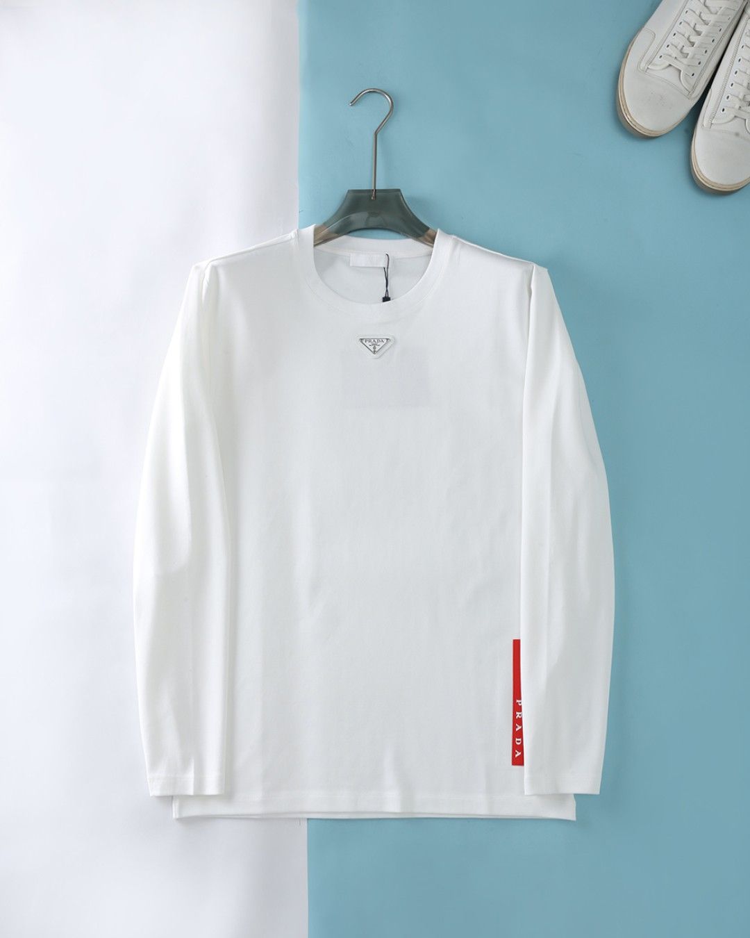 プラダ 半袖tシャツ ロンT コットン ゆったり メンズ A31444