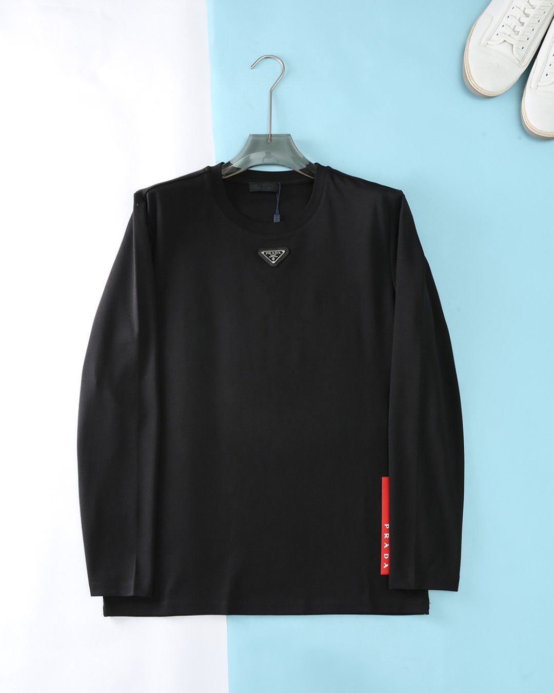 プラダ 半袖tシャツ ロンT コットン ゆったり メンズ A31444