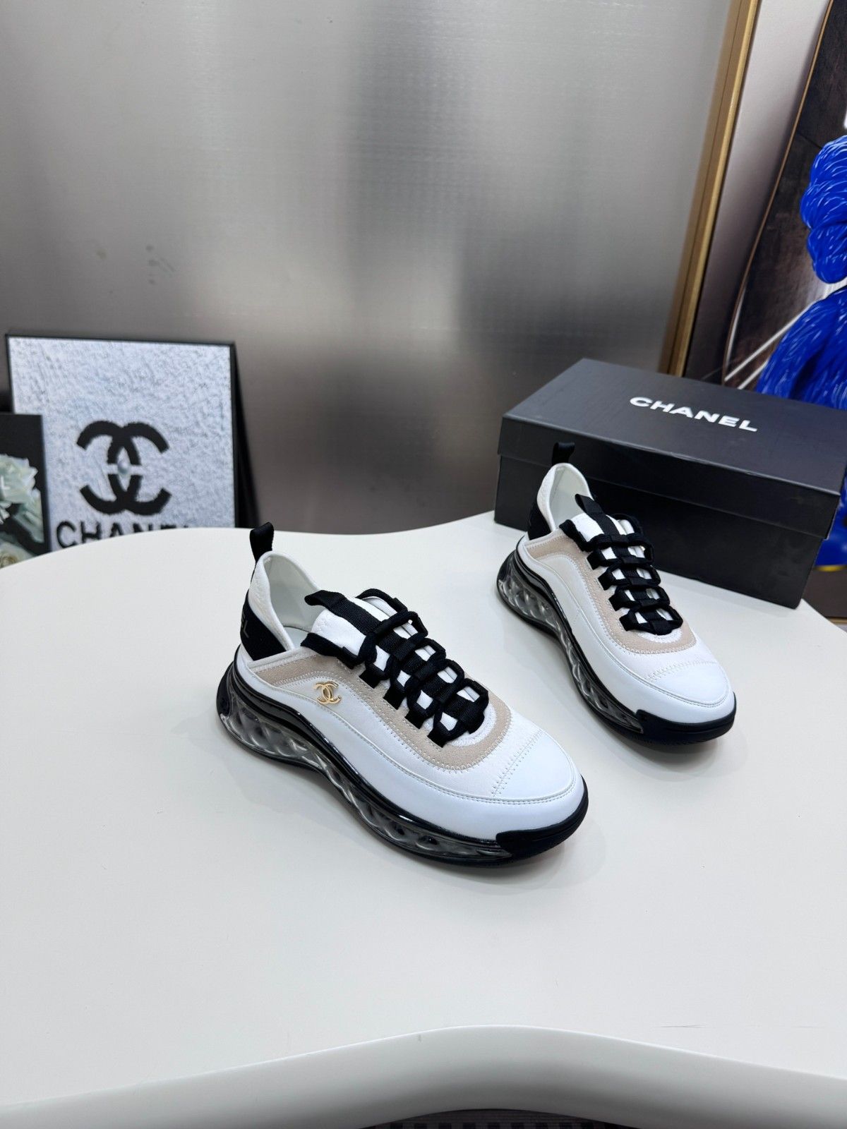 シャネル スニーカー レディース向け カジュアル A31493