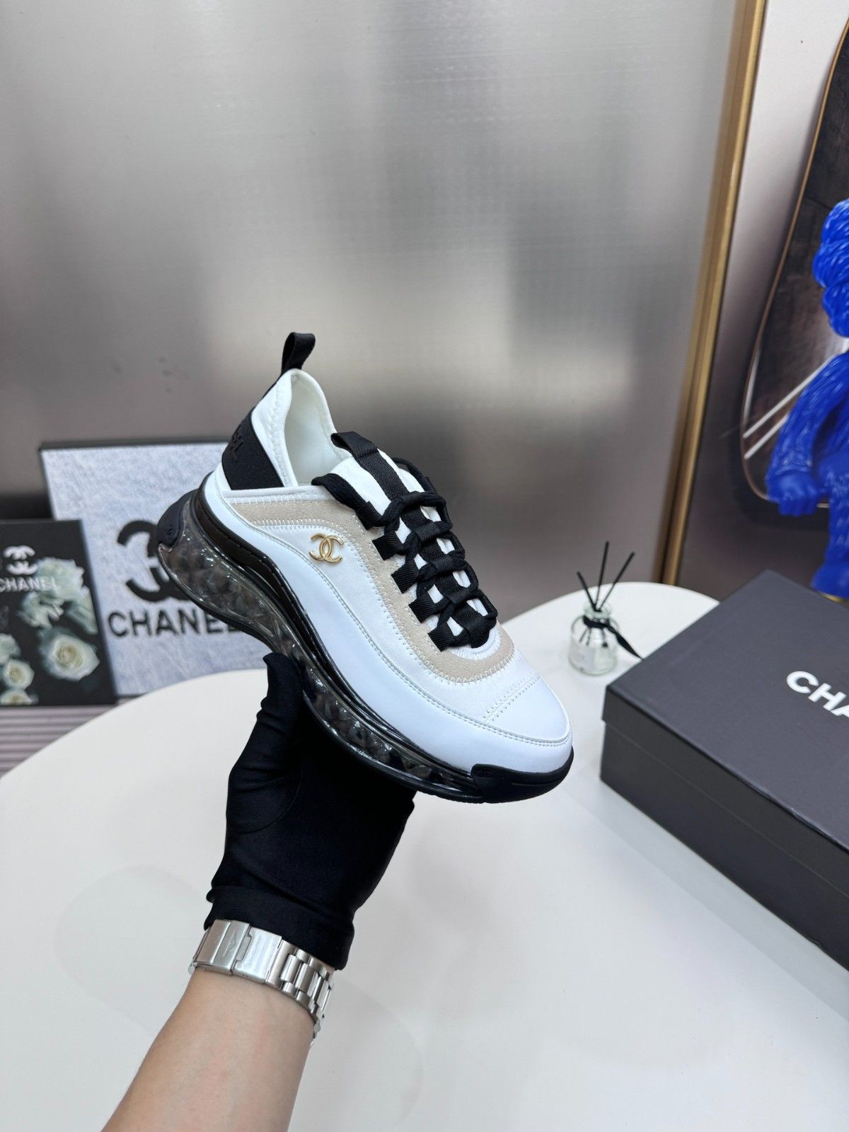 シャネル スニーカー レディース向け カジュアル A31493