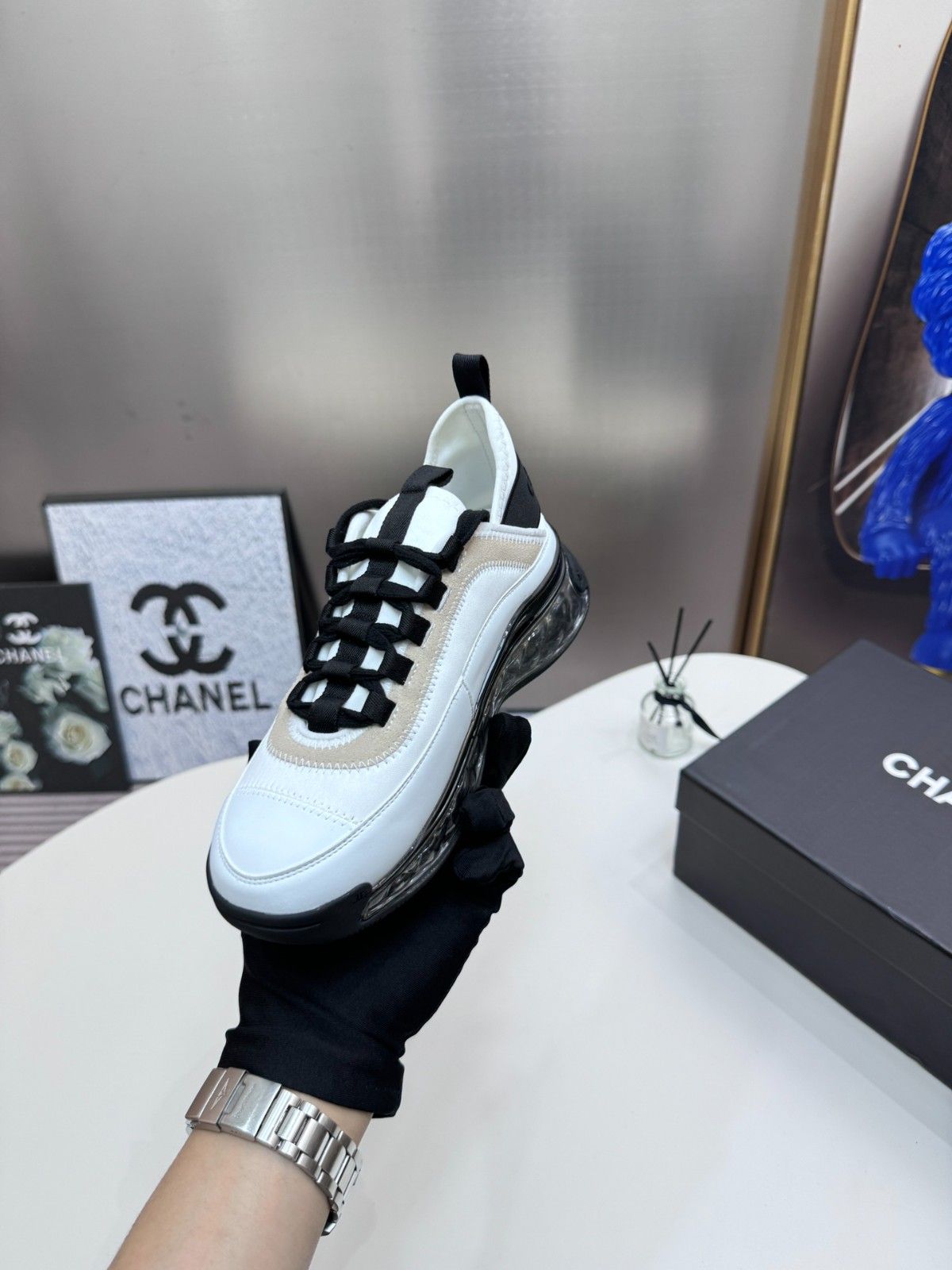 シャネル スニーカー レディース向け カジュアル A31493