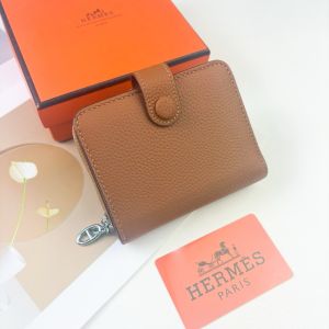 エルメス 短財布 Silk’in Togo レザー ファスナー A31511