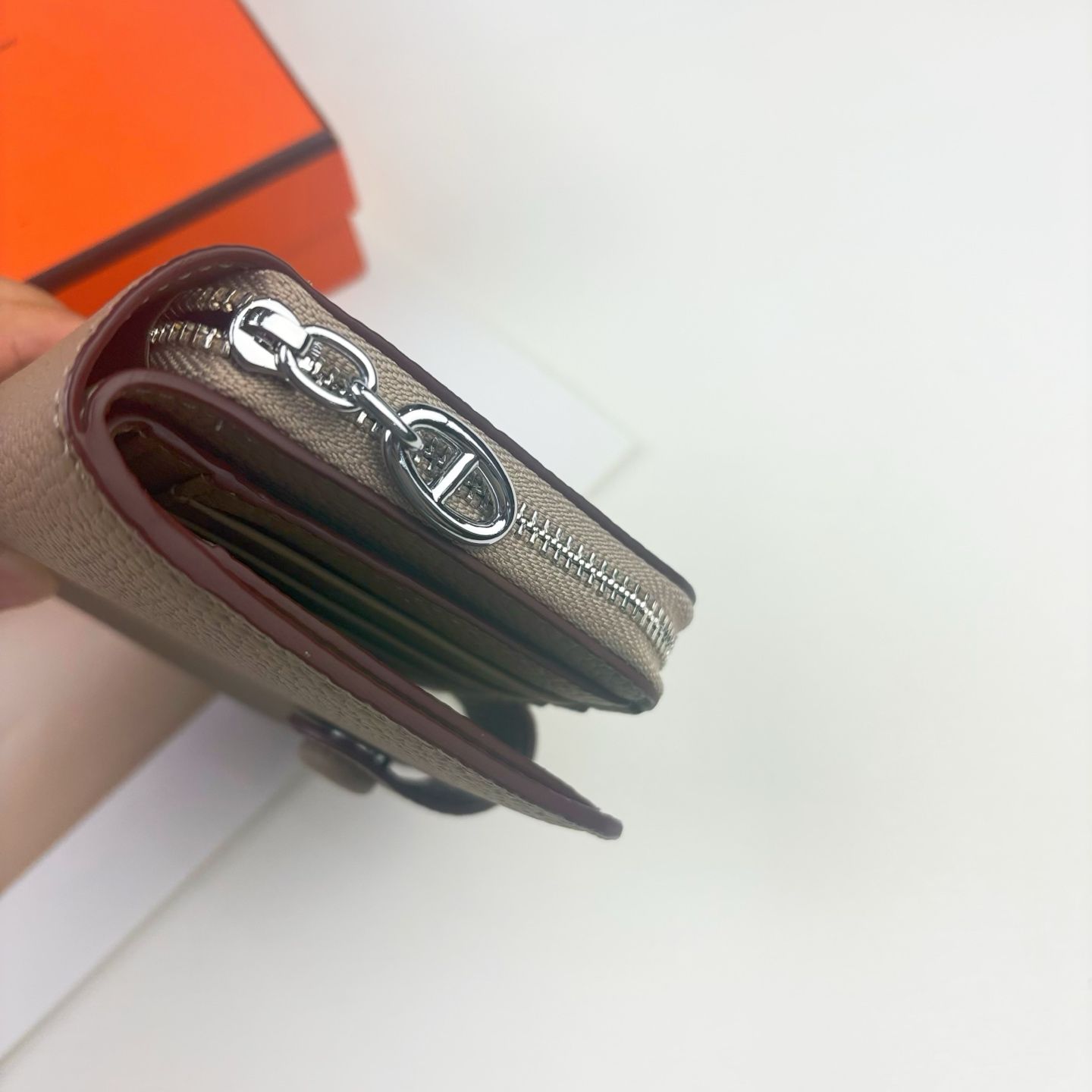 エルメス 短財布 Silk’in Togo レザー ファスナー A31511