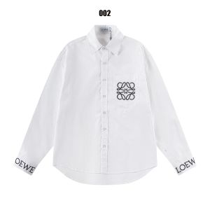 ロエベ 長袖シャツ 刺繍ロゴ ファション A31574