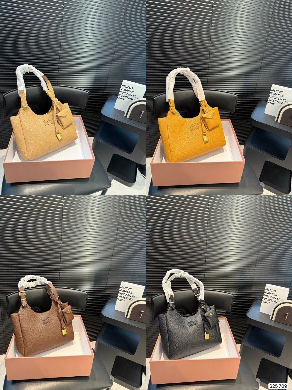ミュウミュウ ハンドバッグ レザー ショルダー A31559