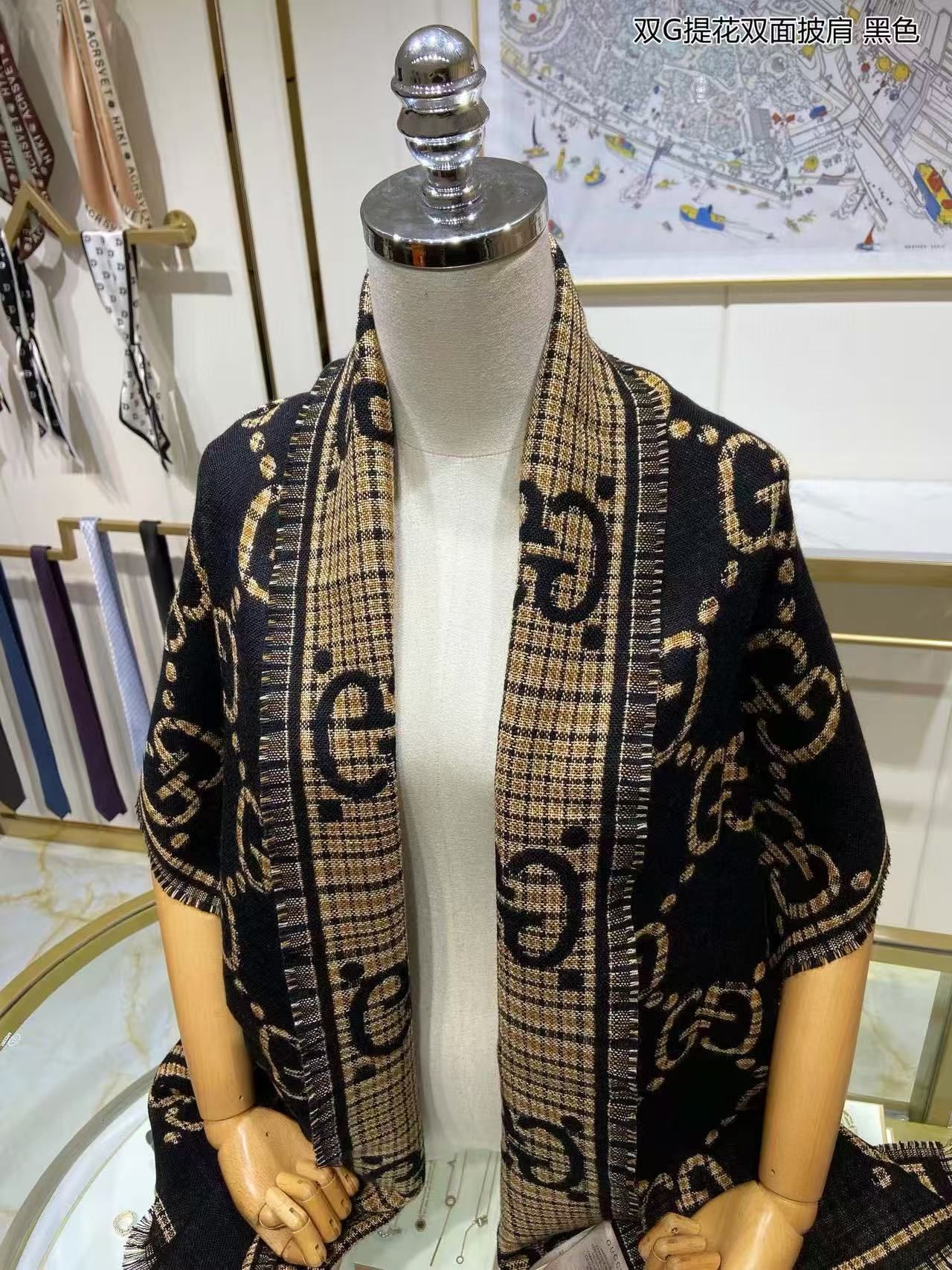 グッチ マフラー 秋冬 オシャレ A31544