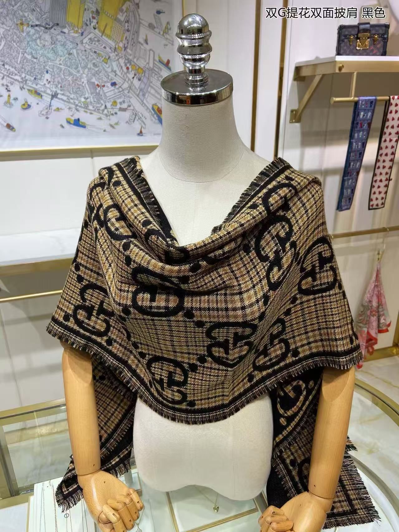グッチ マフラー 秋冬 オシャレ A31544