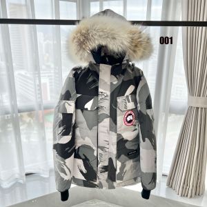 カナダグース Expedition ダウンコート パーカ ファーフード 高品質 A31576