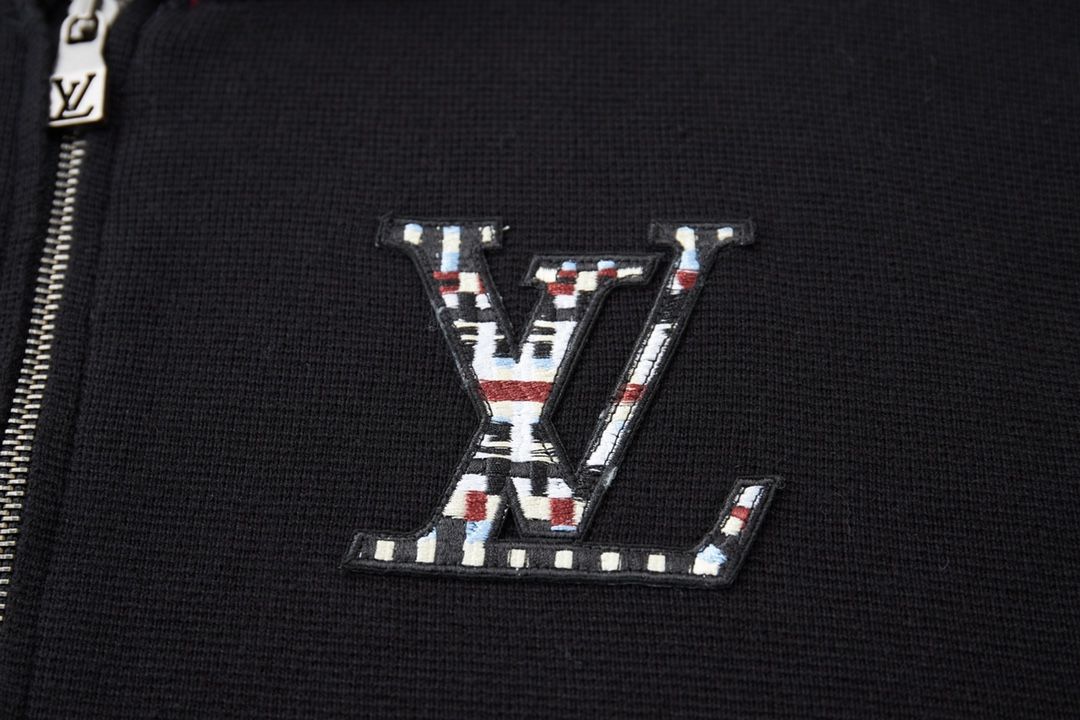 ルイヴィトン ニットジャケット 刺繍 高品質 A31626