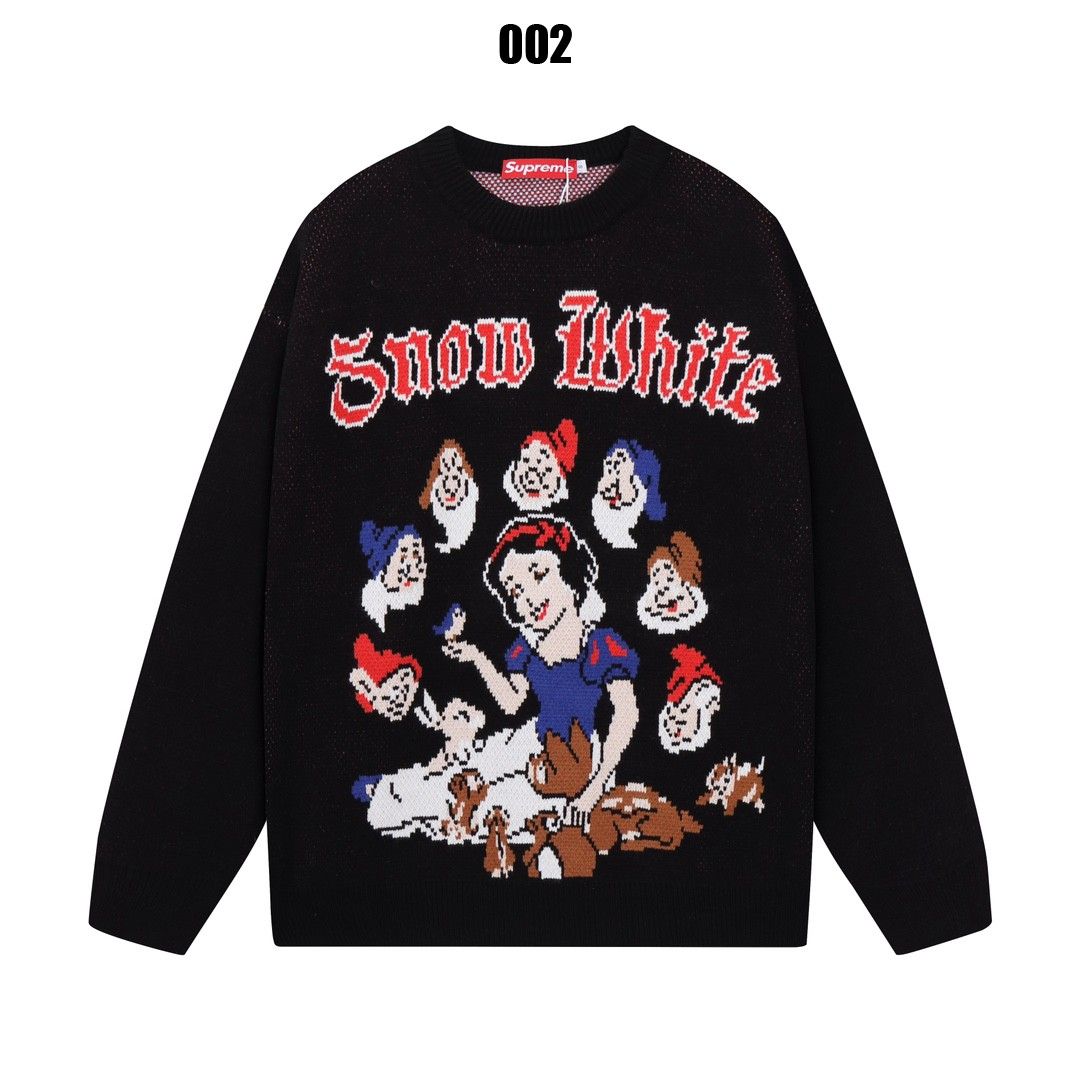 シュプリーム 白雪姫 ニットセーター 男女向け 高品質 A31648