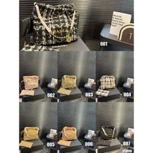シャネル Chanel 22bag ツイード ショルダーバッグ A31678