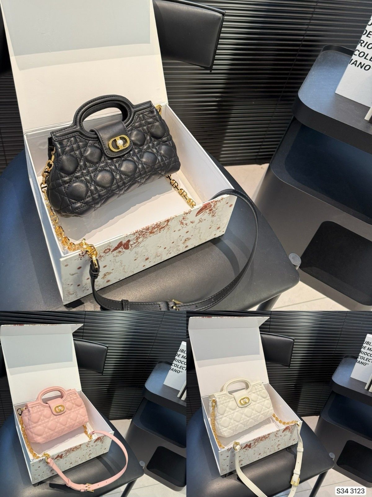 ディオール Dior Jolie Top Handle ショルダーバッグ 可愛い A31677