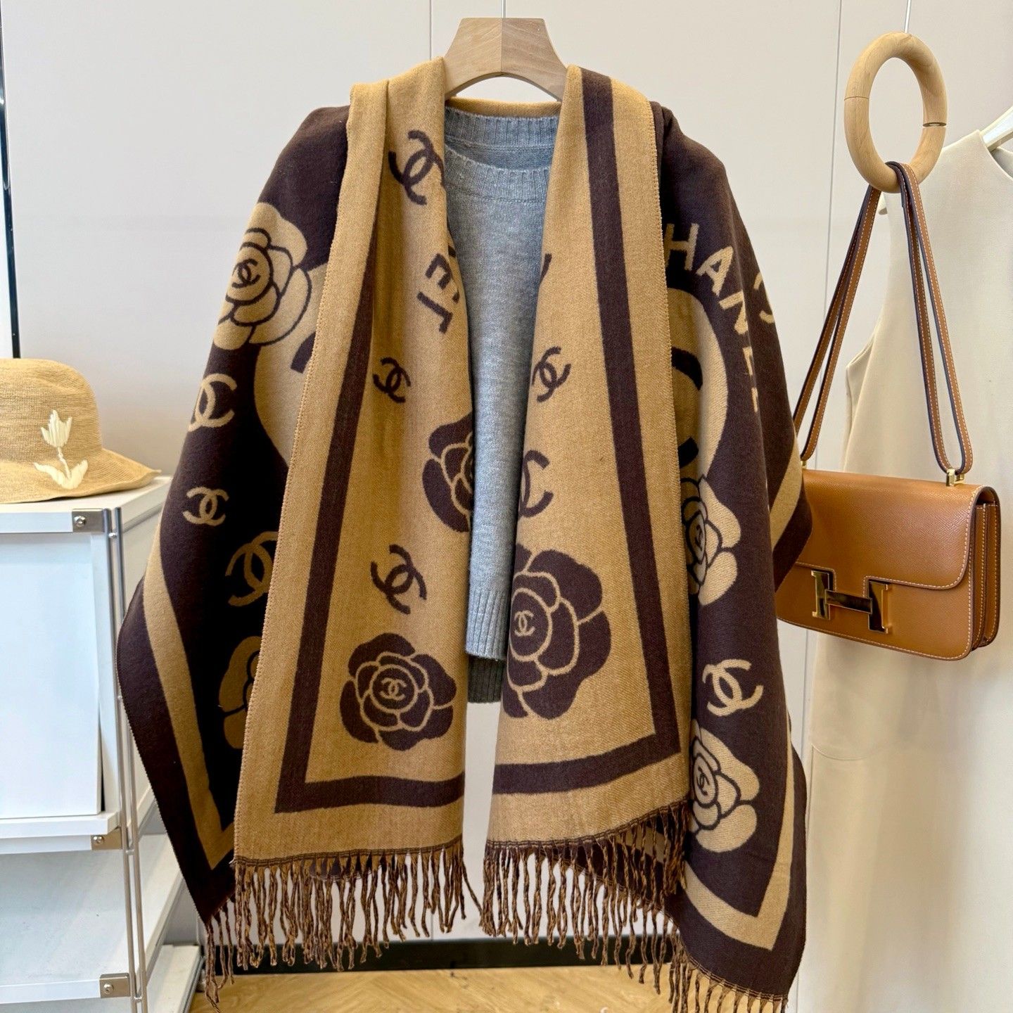 シャネル マフラー クラシック 暖かい A31704