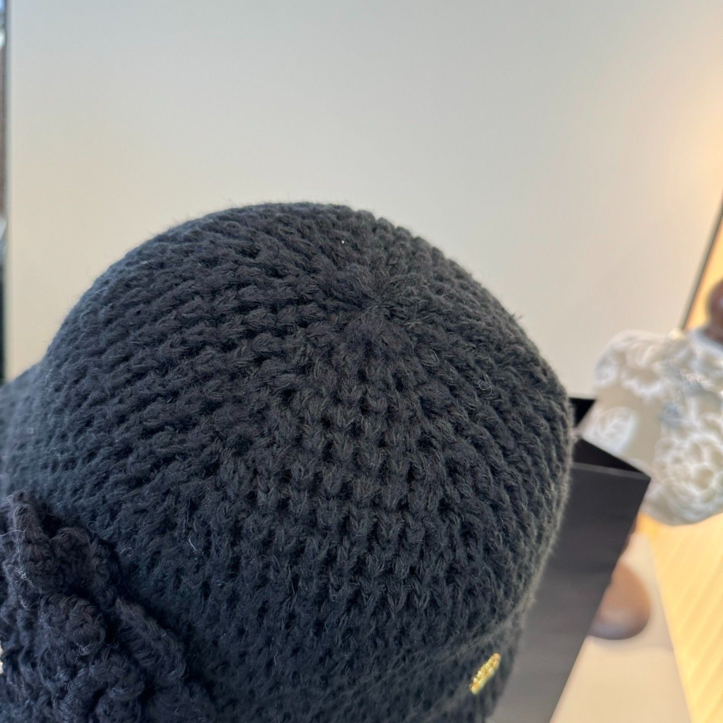 シャネル 新作 カメリア ニット ファーハット A31692