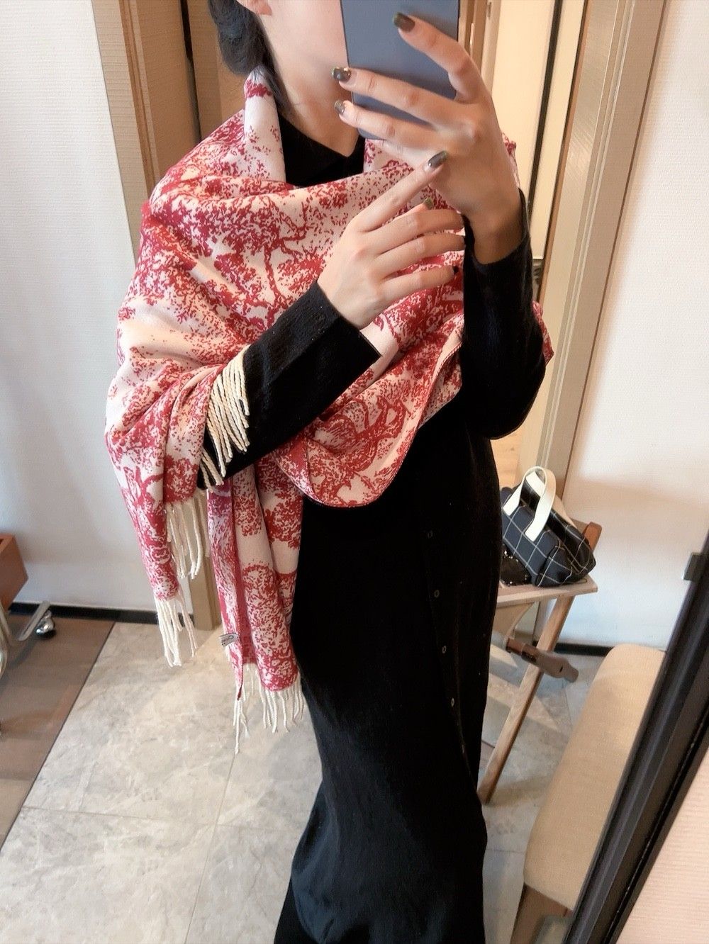 ディオール マフラー 動物 プリント A31699