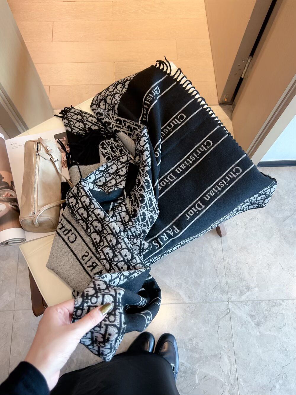 ディオール マフラー 秋冬 A31698