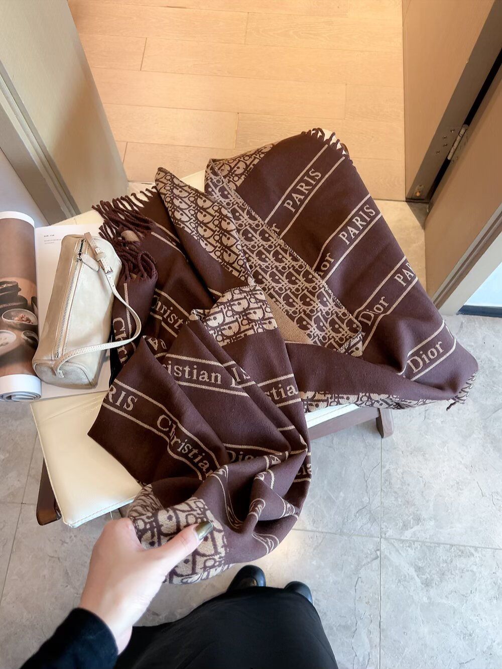 ディオール マフラー 秋冬 A31698