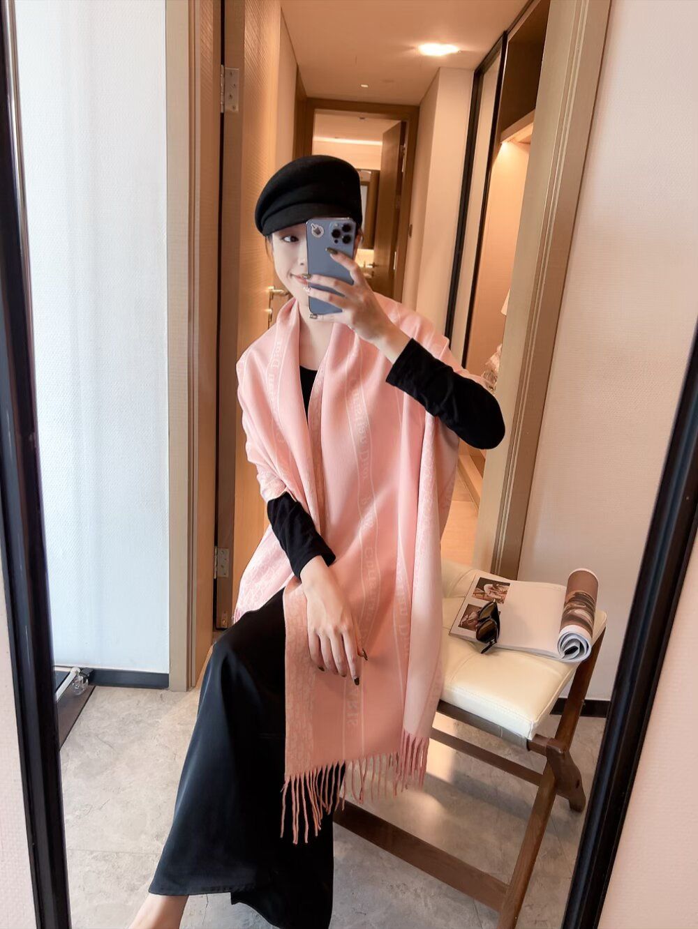 ディオール マフラー 秋冬 A31698