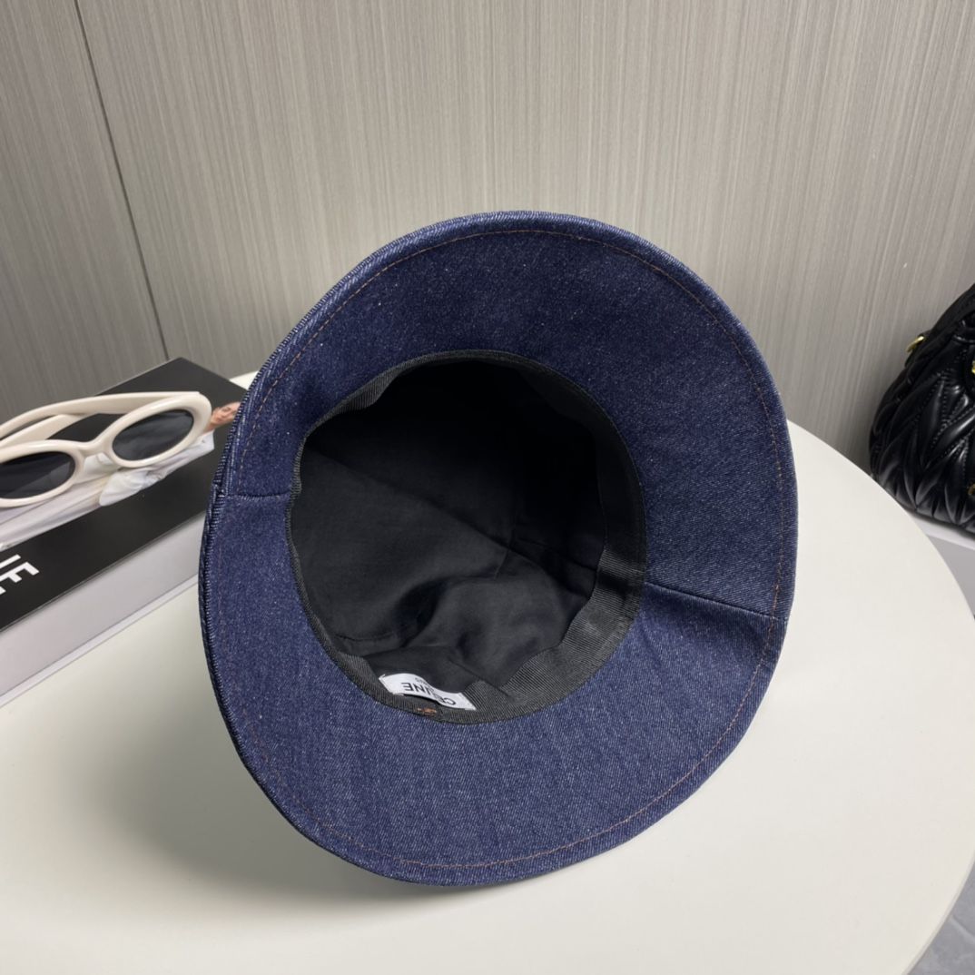 セリーヌ バケットハット デニム 刺繍 カジュアル A31688