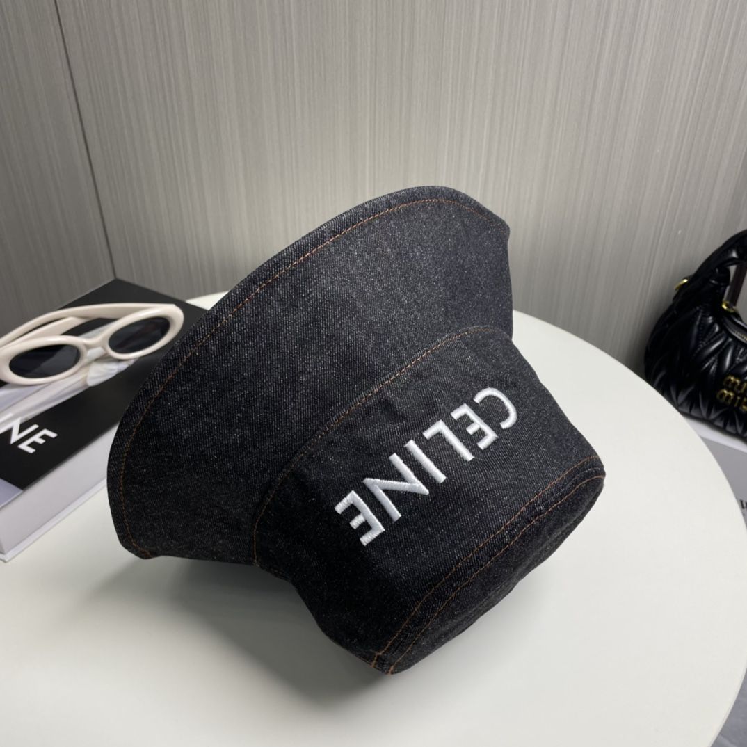 セリーヌ バケットハット デニム 刺繍 カジュアル A31688