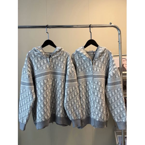 ディオール ニットジャケット 総柄 暖かい A31711